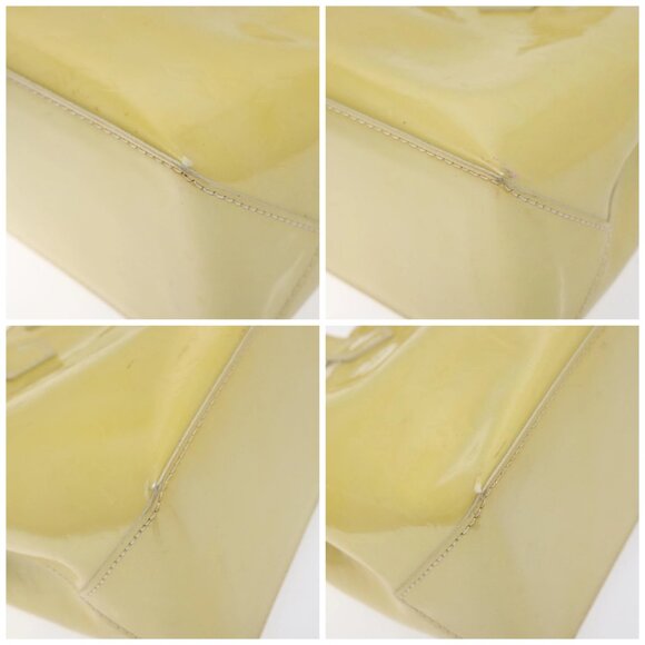 LOUIS VUITTON Monogram Vernis Wilshire PM Hand Bag Broncorail - Picture 15 of 15